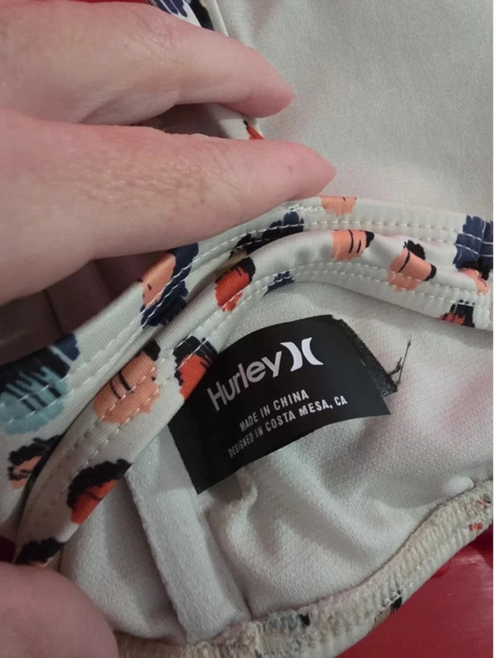 Hurley swim top